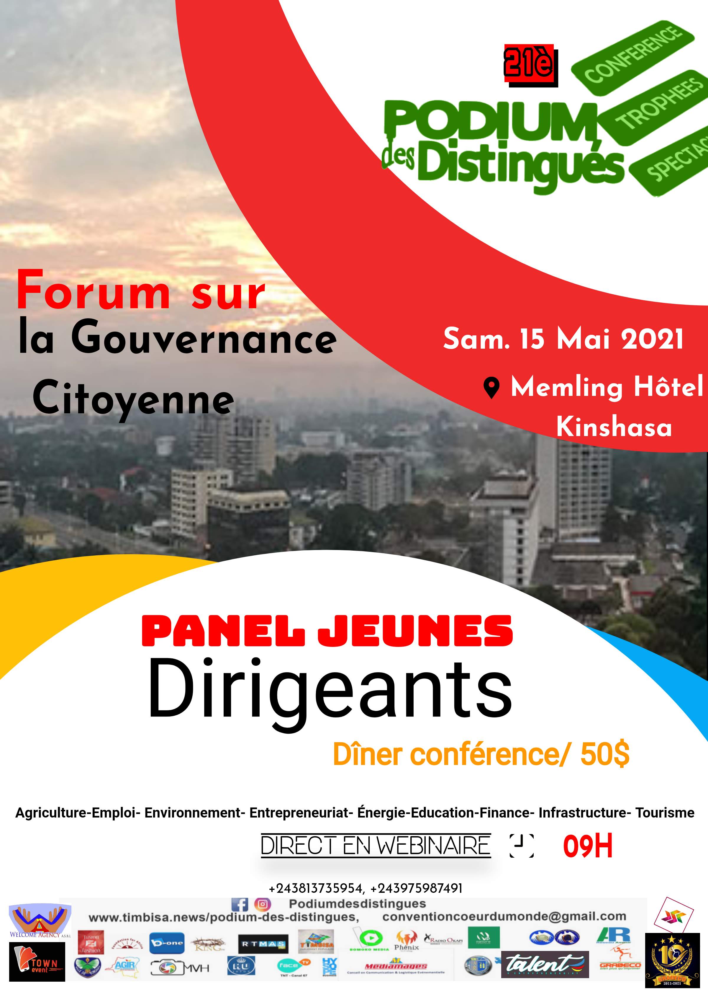 Panel jeunes dirigeants forum gouvernance citoyenne du podium des distingues